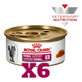 Pack 6 Latas Royal Canin Felino Renal D In Gravy .85grs