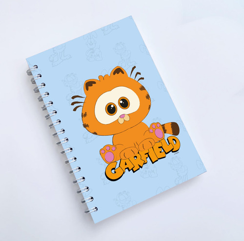 Libreta Personalizada Garfield/ Podemos Colocar Tu Nombre