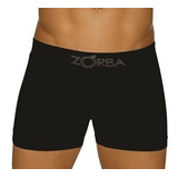 Kit 5 Cuecas Boxer Zorba Algodão Preta Sem Costura 781