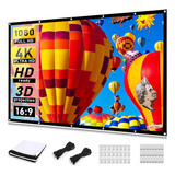 Pantalla Proyector 120 Pulgadas 16:9 4k Hd 160° Portatil