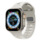 Pulseira Sport P/ Apple Watch 42mm 44mm 45mm 49mm - Branca