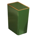 Papelera Tipo Prensa, Cubo De Basura Nórdico Para 15l Verde