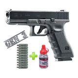 Pistola Aire Comprimido Glock 17 Co2 Blowback 18t + Combo.