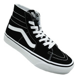 Tenis Vans Sk8-hi Tapered Vn0a4u161wx Black/true Wht Canvas