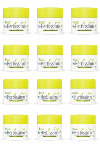 12 Desodorante Creme Antitranspirante Fresh Herbissimo 55g