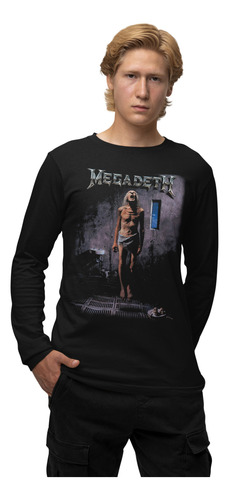 Camiseta Manga Larga Thrash Metal Megadeth C1