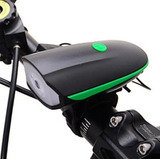 Luz 250 Lúmens Real + Bocina 140db Usb Recargable Bicicleta