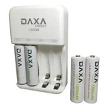 Cargador Baterías Daxa Aa/aaa + 4 Baterías Aaa 1100ma C8006b