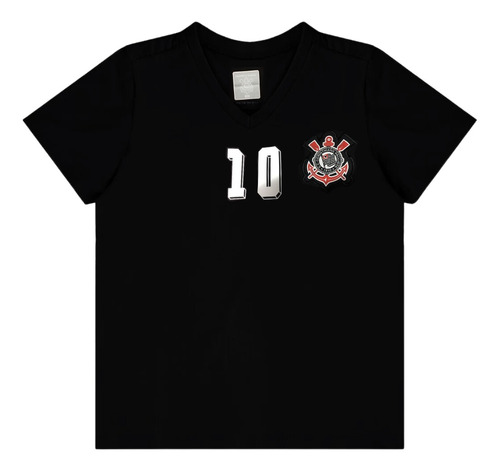 Camisa Infantil Corinthians Decote V Cr0343 Revedor