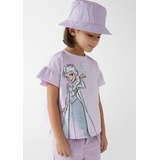 Blusa Manga Curta Moletom Infantil Menina Hering