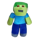 Peluche Figura De Minecraft Zombie Steve 30cm