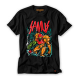 Camiseta Gamer Metroid Samus Space Snes