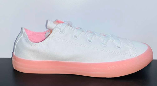 Converse Blanco Suela Rosa Transparente