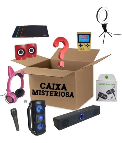 Caixa Misteriosa Mystery Box Eletrônicos Gamer Pack 1