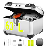 60l Caja Para Moto Trasera Impermeable Para 2 Casco Con Lock