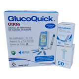 Glucometro Glucoquick G30a + 50 Tiras + 50 Lancetas + Envio