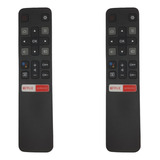 Kit 2 Controle Remoto Tv Compatível Com Tcl Smart Android