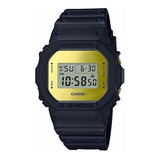 Relógio De Pulso Digital Casio Dw5600 Com Corria De Resina Cor Preto - Fondo Cinza