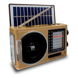 Bocina Bluetooth Radio Fm Led Inalambrica Recargable Solar