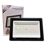 Foco Proyector Plano Led Reflector Multiled 800w Exterior