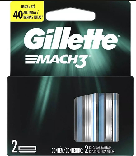 Recarga Gillette Carga Refil Mach3 Cartucho