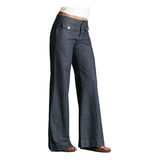 Pantalones Lisos F Para Mujer, Pantalones Hippie Punk, Ropa