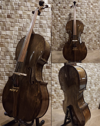 Violoncelo 4/4 Rolim Milor Envelhecido Alto Brilho Com Capa 