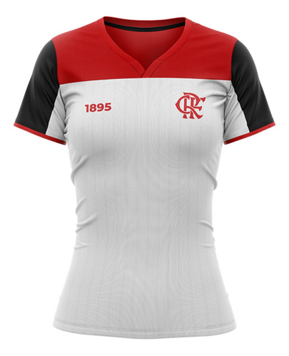 Camiseta Feminina Flamengo Canyon 1895 Crf Em Dry Max Nação