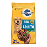 Pedigree Alimento Seco Perro Adulto Carne Y Vegetales 21kg