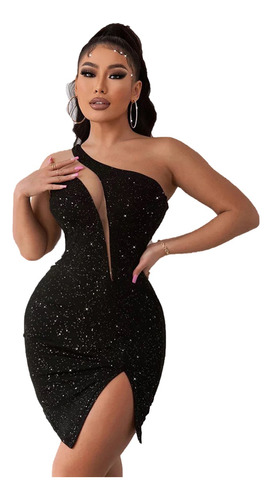 Vestido De Lentejuelas Sexy Para Mujer