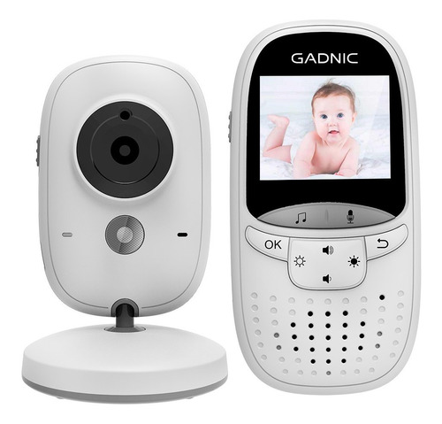 Baby Monitor Gadnic Bmg89 Con Visión Nocturna Color Blanco