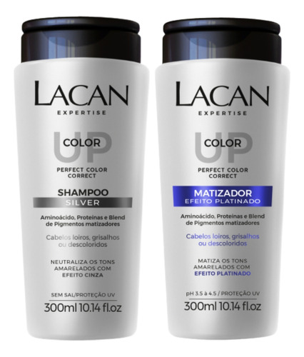  Lacan  Color Up  Produtos De Beleza Matizador Efeito Platinado Neutraliza Tons Amarelados