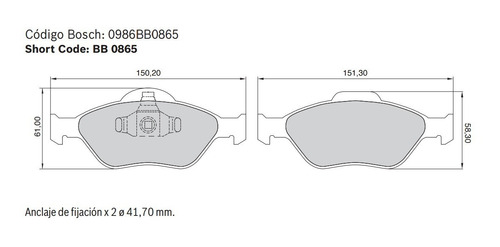 Pastillas De Freno Delanteras Bosch Para Ford Ecosport | Courier Foto 4