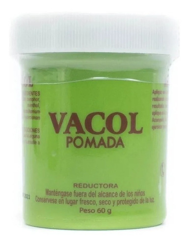 Pomada Vacol Ungüento Mentol Reductora De Dolores 60g Dolor 