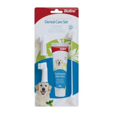 Bioline Kit Higiene Dental Cepillo-pasta Para Perros 100 Gr