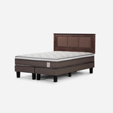 Cama New Style 6 2 Plazas Base Dividida + Respaldo Rachel