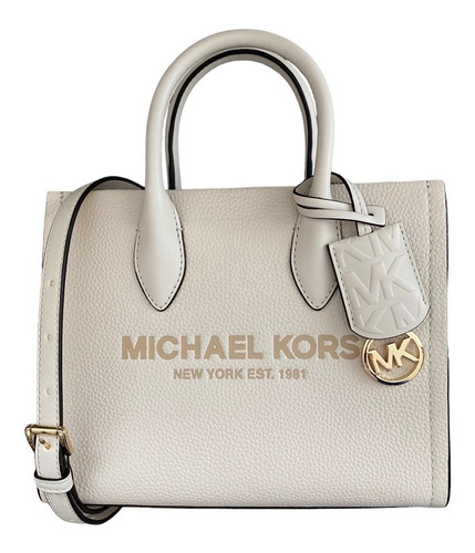 Bolsa Michael Kors Original Mirella Messenger Logo Crema