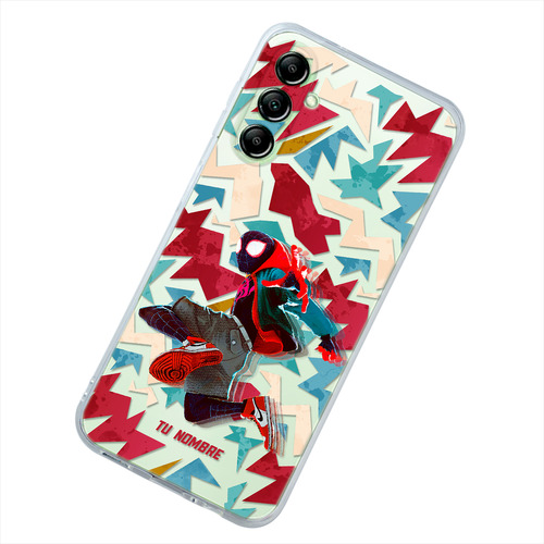 Funda Para Galaxy Spiderman Miles Personalizada Tu Nombre