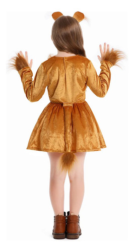 Disfraz De León Para Niños, Disfraz De León, Disfraz De Animal, Disfraz De Rey León De Lujo Para Niñas Vestido