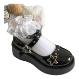 Youmu Zapatos Muffins Japoneses De Suela Redonda Lolita