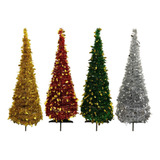 Arbol De Navidad Plegable 160cm Arbolito Navidad Pettish 