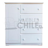 Cajonera Comoda Closet Infantil Blanca / Muebles Chile