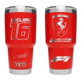 Termo Charles Leclerc Ferrari Yeti 30 Oz Grabado Láser