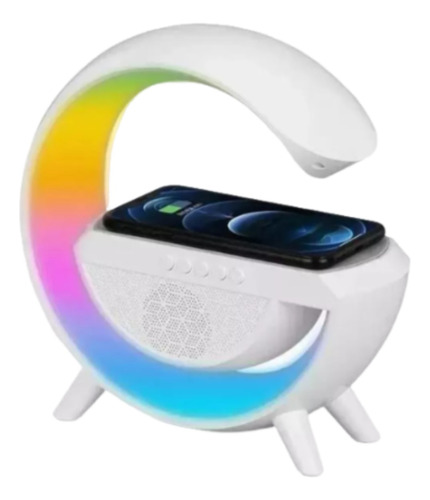Luminária De Mesa G Speaker Smart Bluetooth C/som Cor Branco