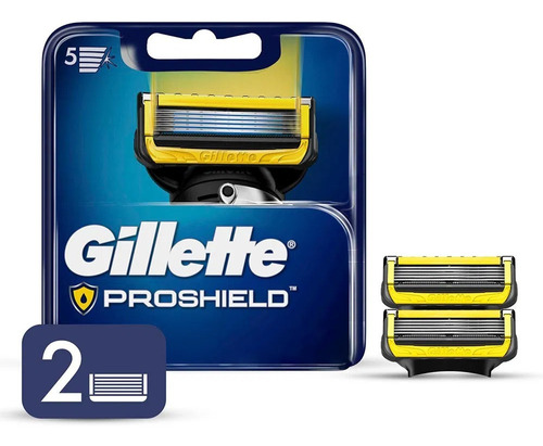 Cartucho Para Barbeador Gillette Fusion 5 Proshield Com 2 Un