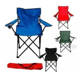 Sillon Director Plegable Con Bolso Reforzada Rojo Verde Azul