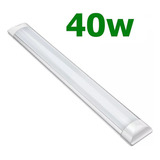 Luminária Led Tubular Slim 40w Sobrepor 120cm Linear Bivolt Cor Branco-frio 110v/220v (bivolt)