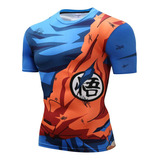 Hkm Camiseta De Compresión Para Hombre Dragon Ball Impreso