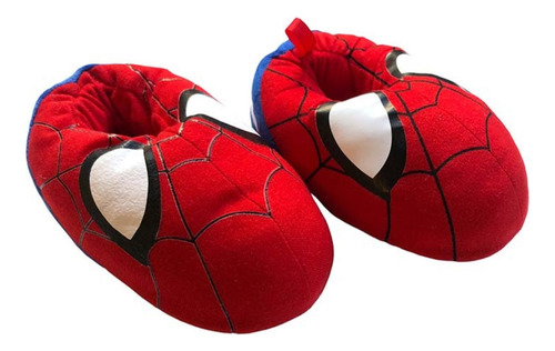 Pantuflas Spiderman Niños Ojos Luminosos En La Oscuridad