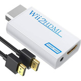 Adaptador Wii A Hdmi, Convierte Wii A Hdmi Con Audio 3.5mm, 